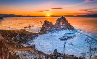 "Рождественские каникулы на Байкале - лед и вода", тур на 5 дней, отдых + экскурсии